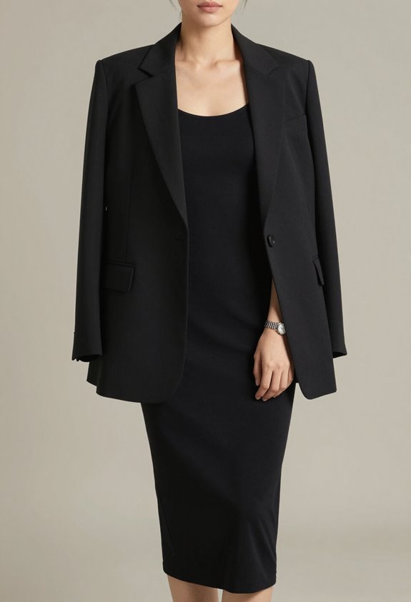 elegant oversized blazer styling