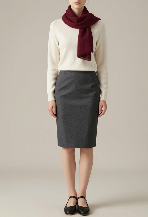 elegant pencil skirt ensemble