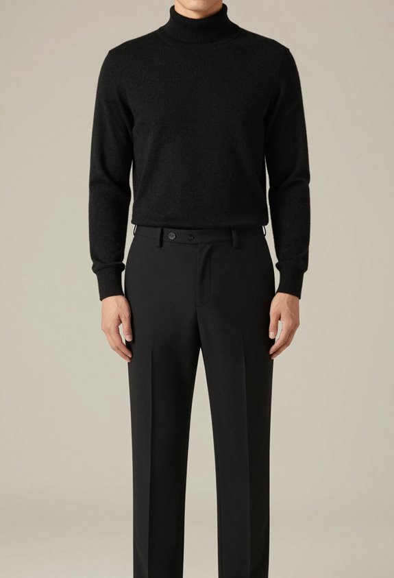 elegant pleated trouser ensemble