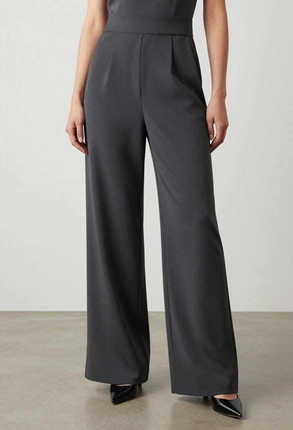 elegant wide leg jumpsuit styling