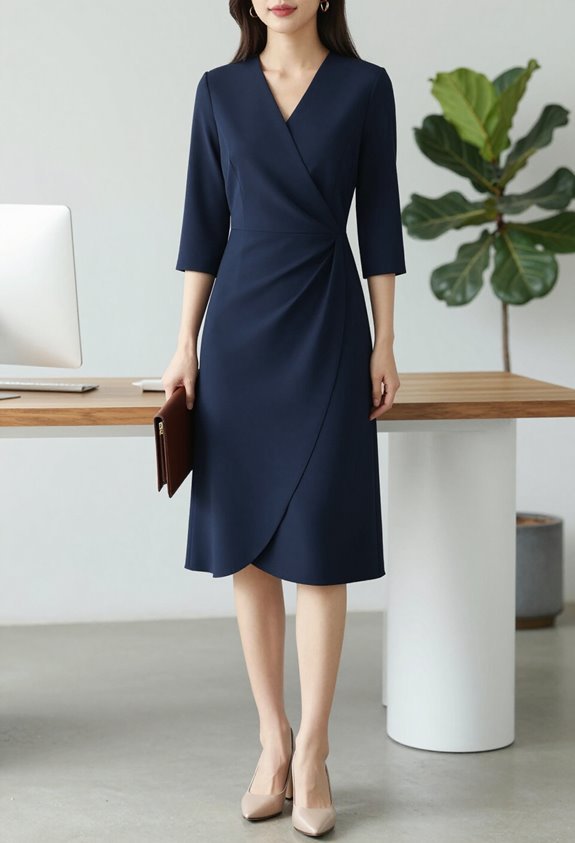 flattering adjustable wrap dresses