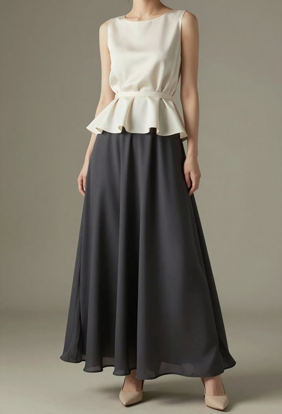 flattering professional outfit combination