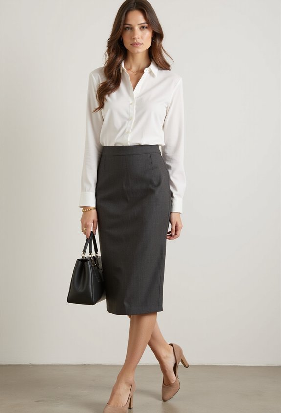 intentionally refined professional silhouette