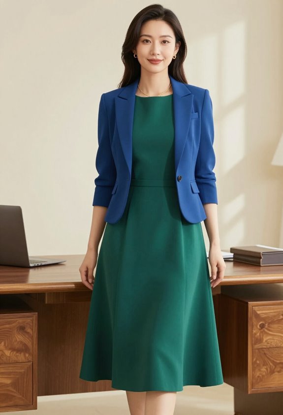 jewel tones a line elegance