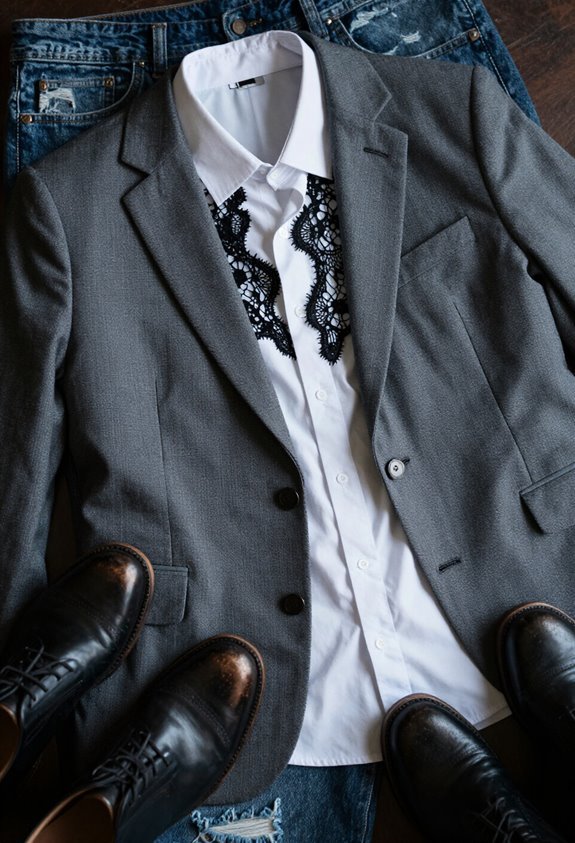 lace layers add sophistication