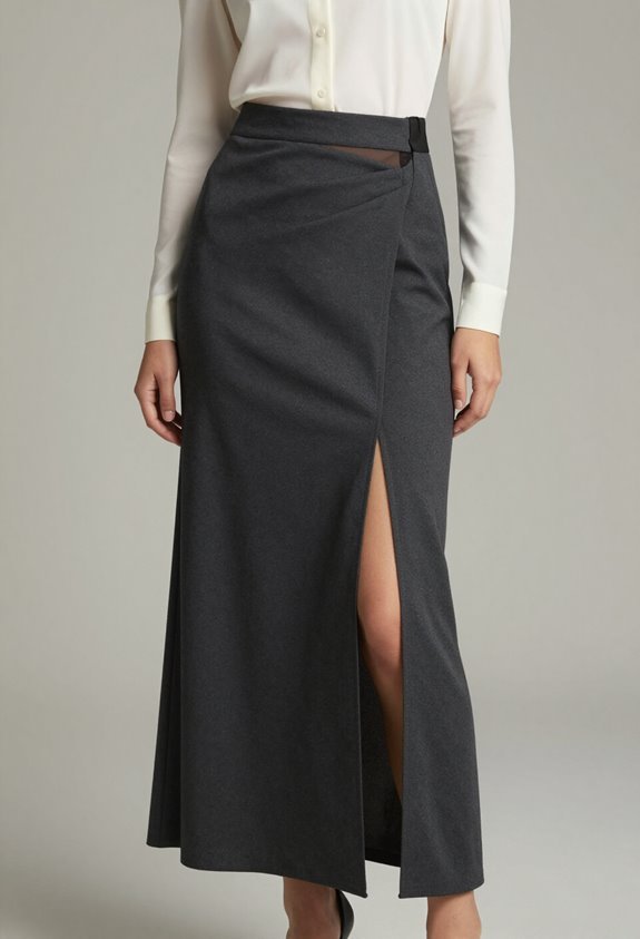 layered maxi skirt styling