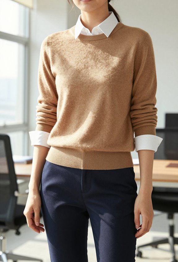 layered office attire elegance