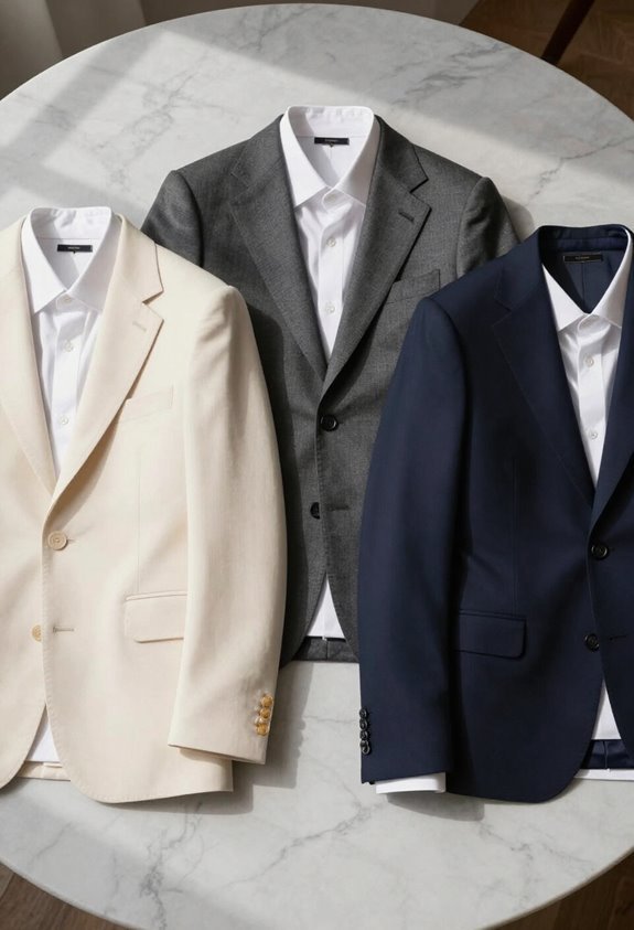 minimalist korean office blazers