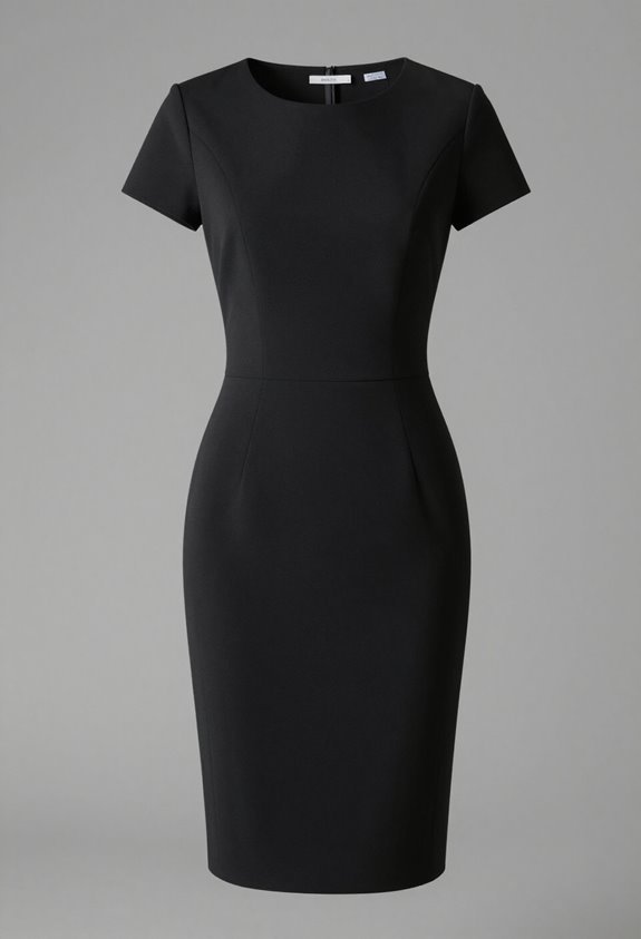 monochromatic pencil dress styling