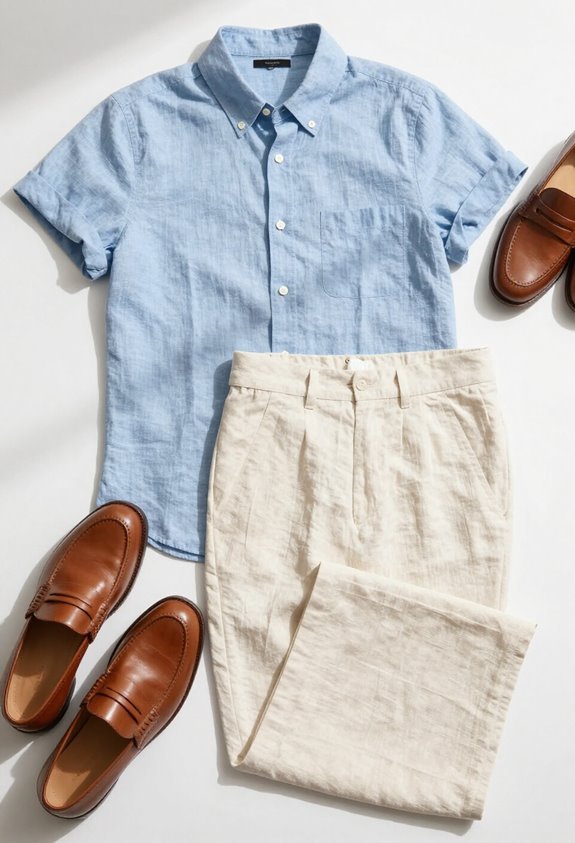 polished linen summer attire