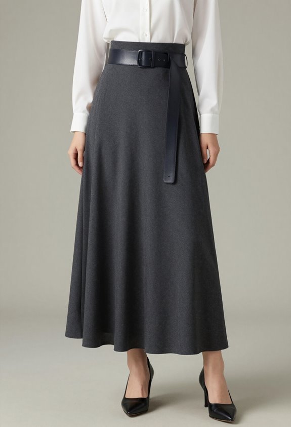 polished maxi skirt style