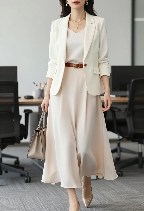 polished maxi skirt styling