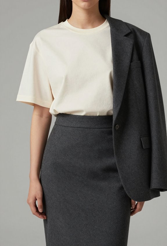 polished oversized tee outfit