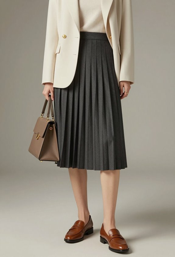 polished preppy pleated loafers