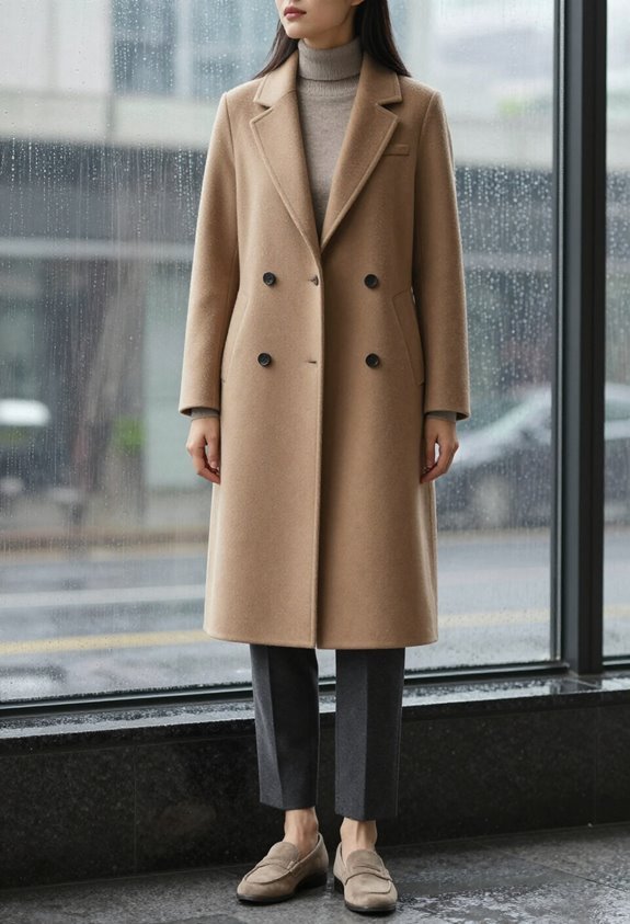 polished rainy day ensemble