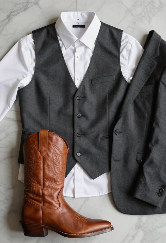 polished structured vest styling