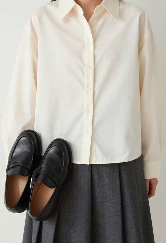 preppy elegance with loafers