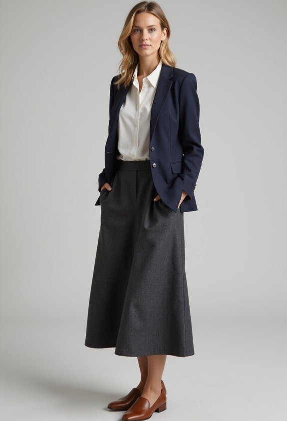 professional sophisticated elegant maxi skirt