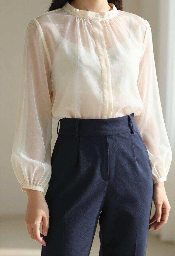 sheer layering enhances professionalism