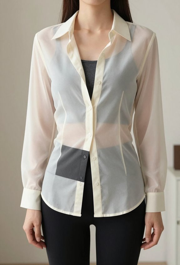 sheer layering for modern professionalism