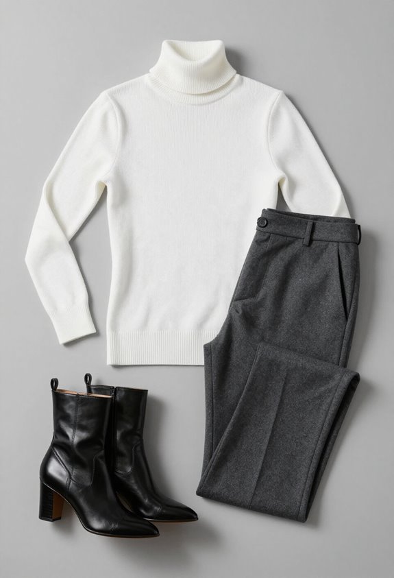 sleek sophistication with layering