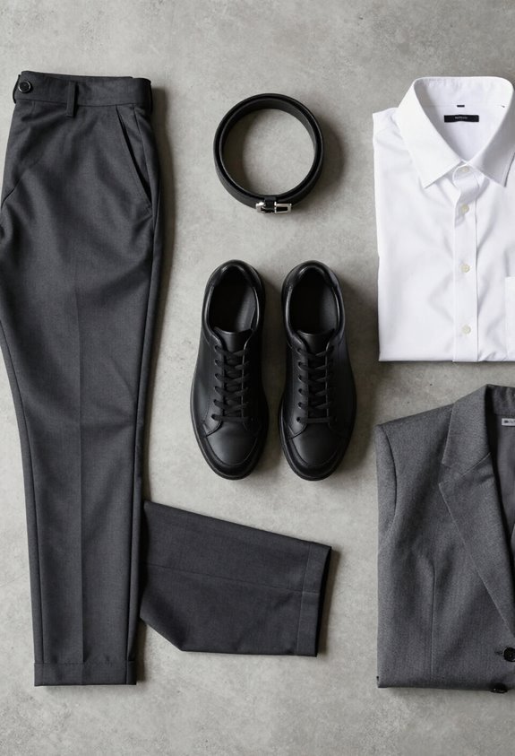 sophisticated black sneaker style