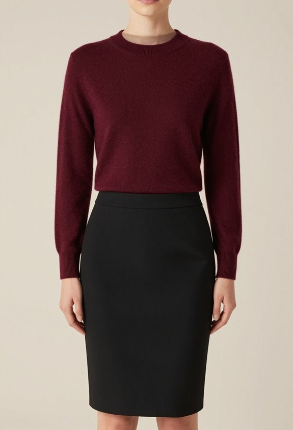 sophisticated burgundy workplace elegance