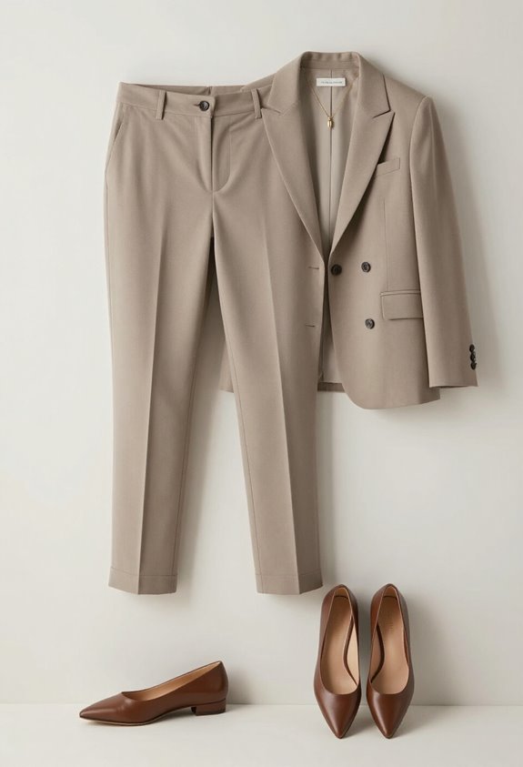 sophisticated cropped trouser ensemble