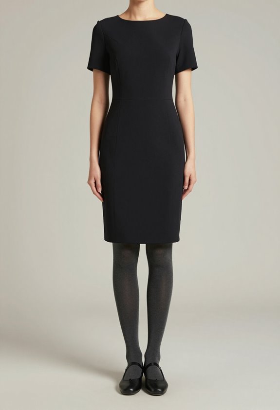 sophisticated knee length dress ensemble
