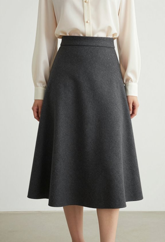 sophisticated midi skirt ensemble