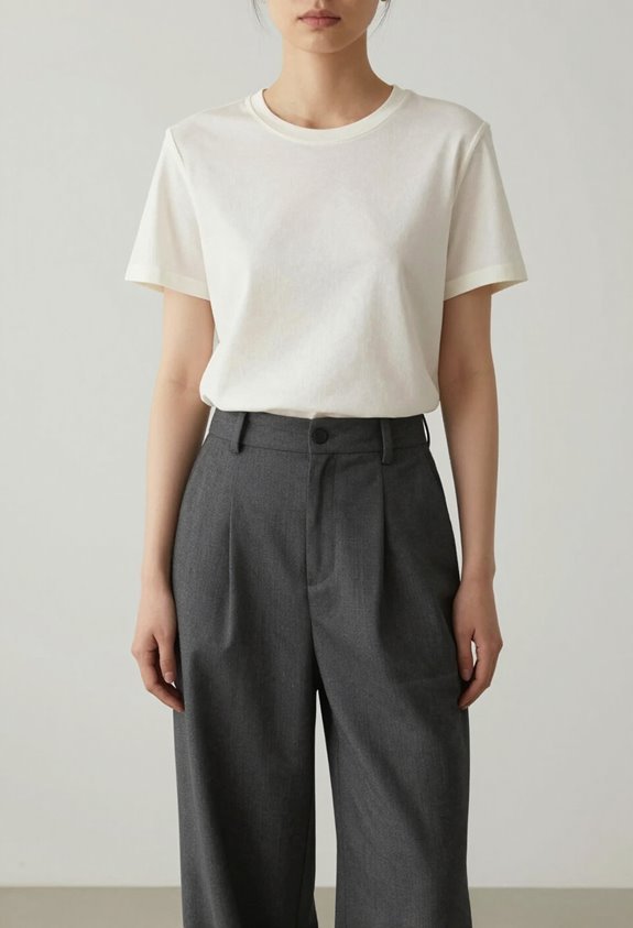 sophisticated minimalist workwear ensemble