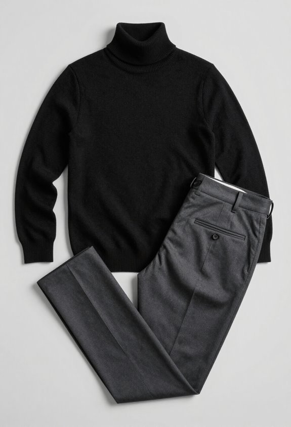 sophisticated monochrome professional ensemble