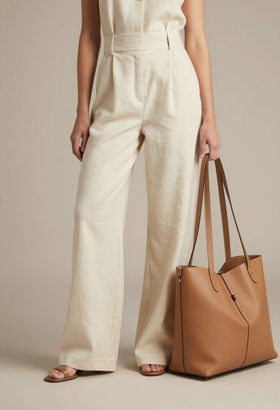 sophisticated neutral accessory pairing