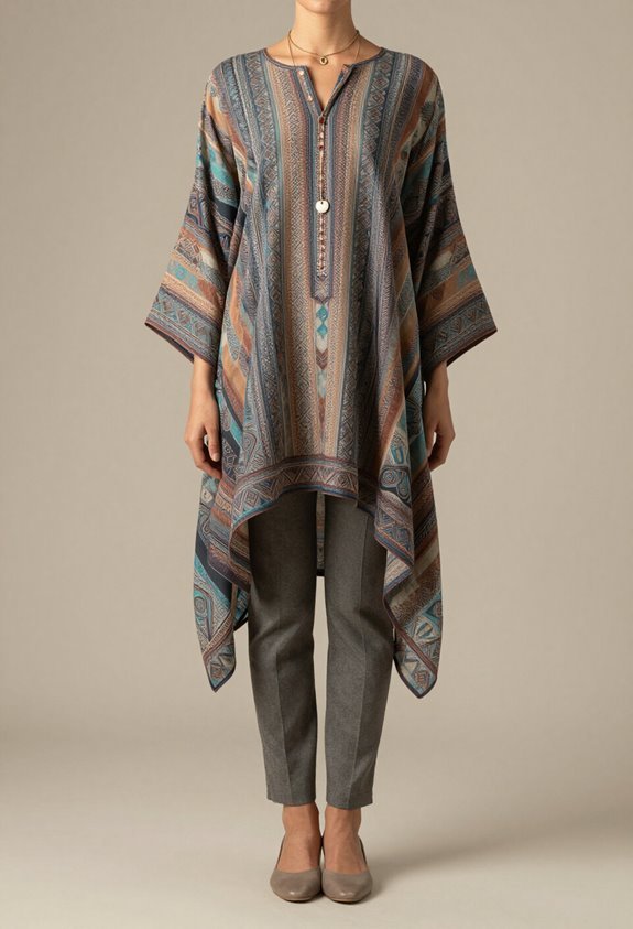 sophisticated patterned workwear combination