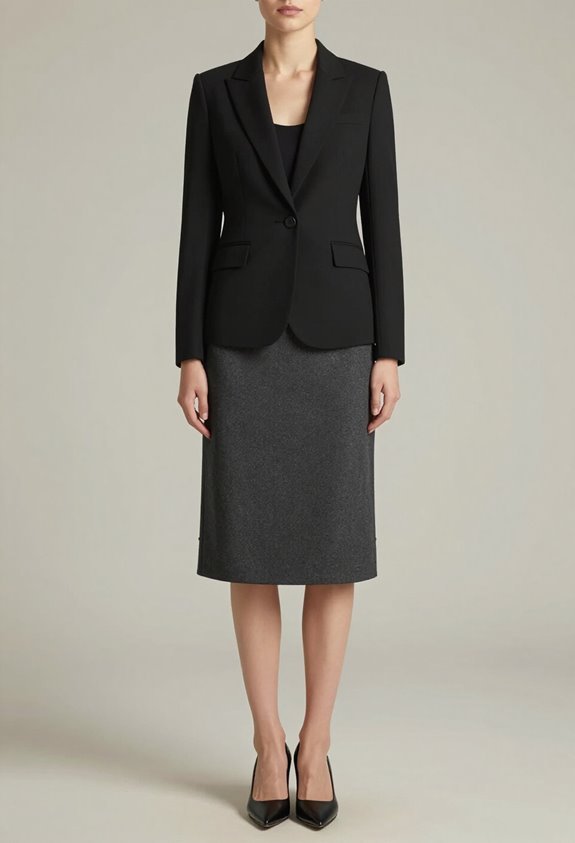 sophisticated professional attire pairing