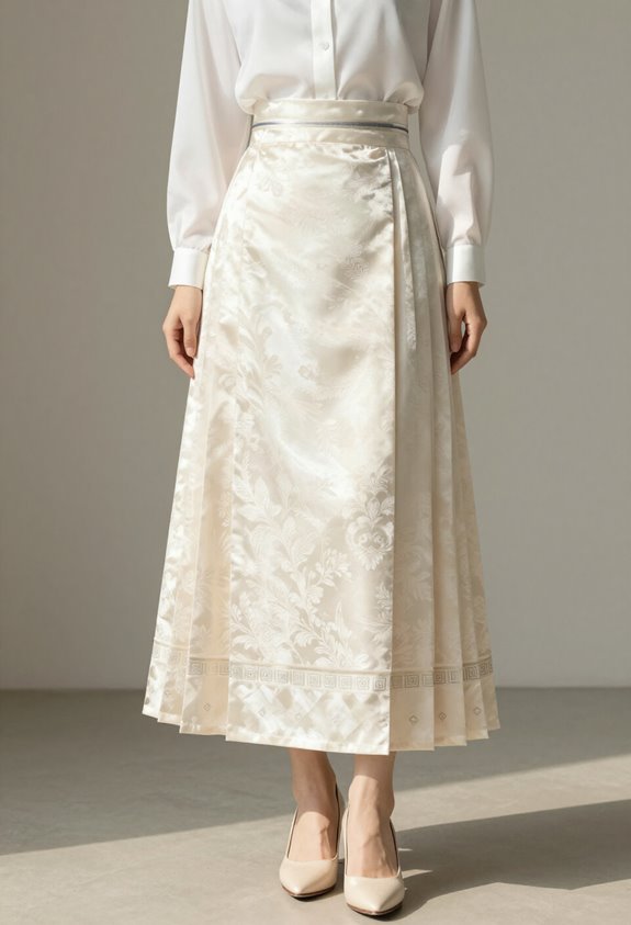 sophisticated satin print elegance