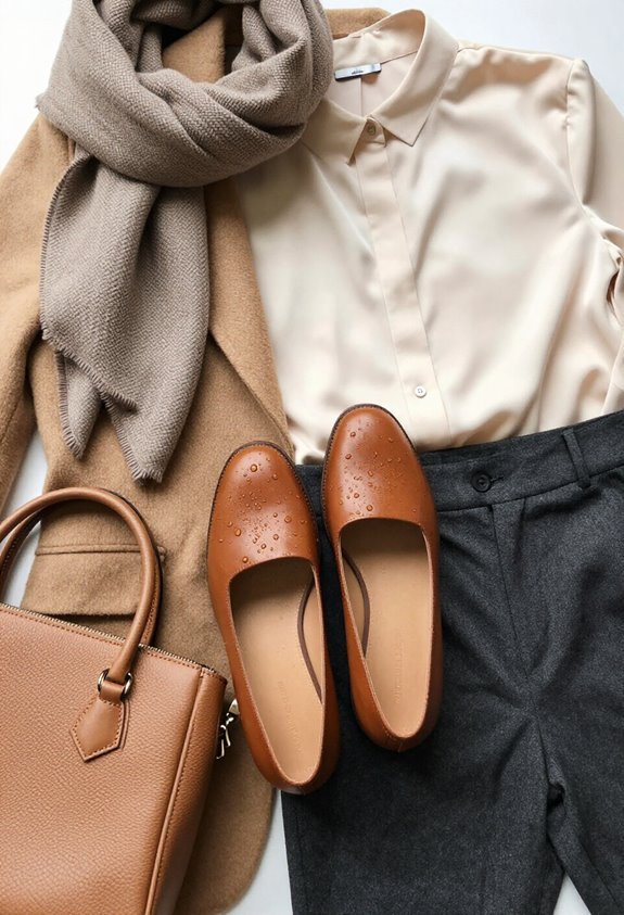 sophisticated waterproof flat ensemble