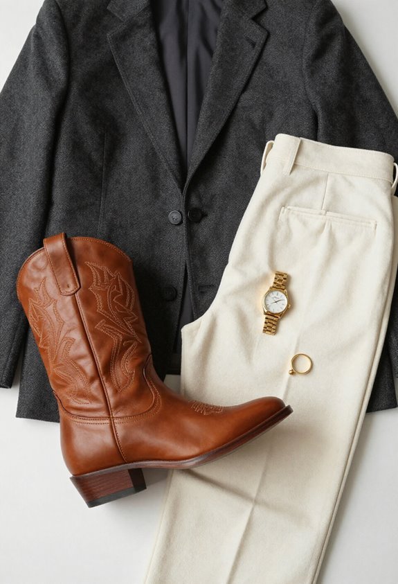 structured blazer tailored trousers