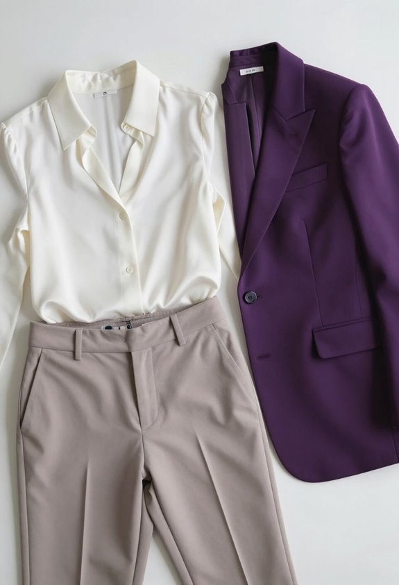 structured blazer with neutrals