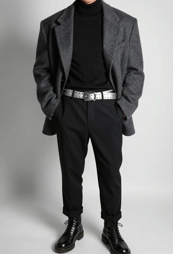 studded belts for grunge elegance