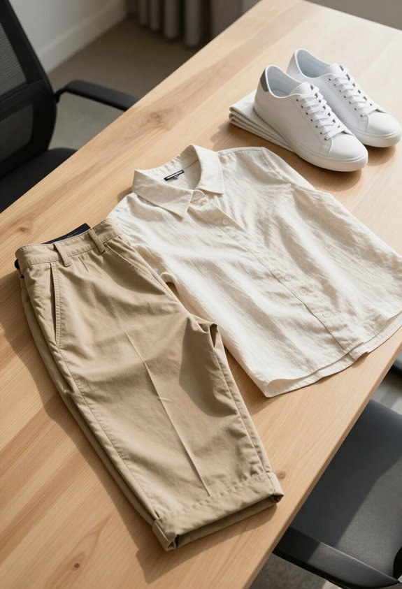 summer business casual ensemble