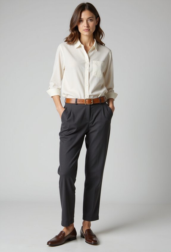 tailored button down silhouette refined