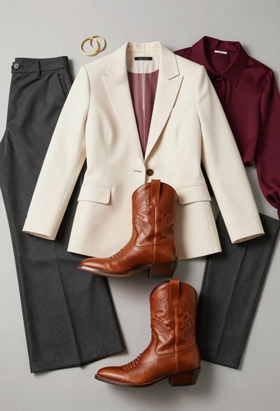 tailored trousers structured blazers