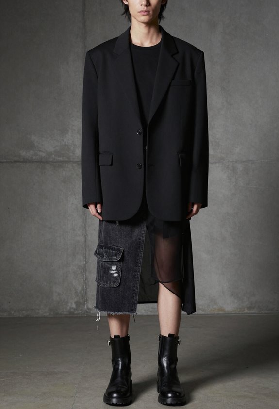 textured monochrome professional ensembles