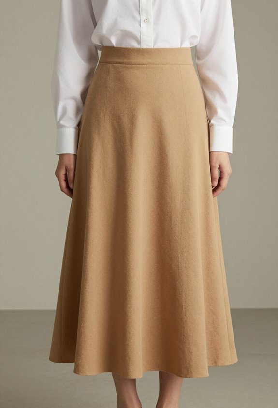 textured skirt minimalist top