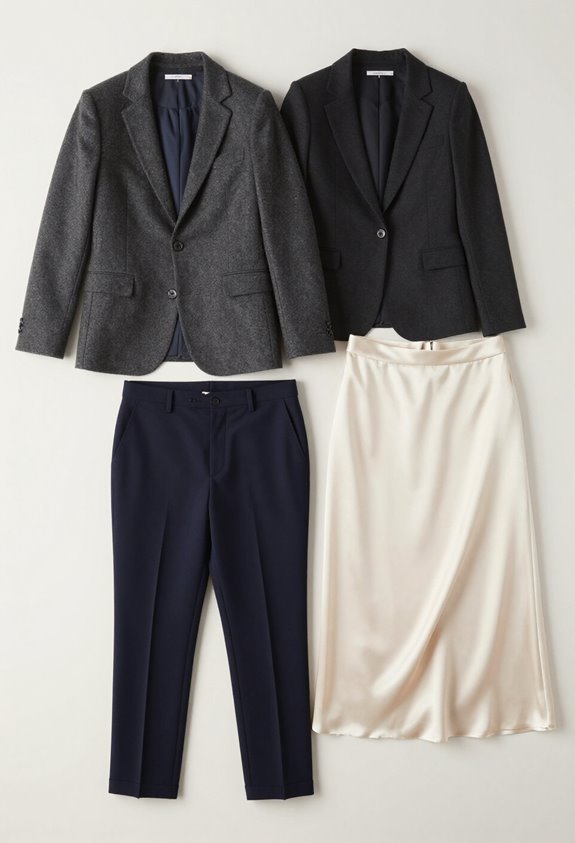 textured wool smooth silk