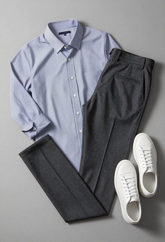 timeless professionalism with sneakers