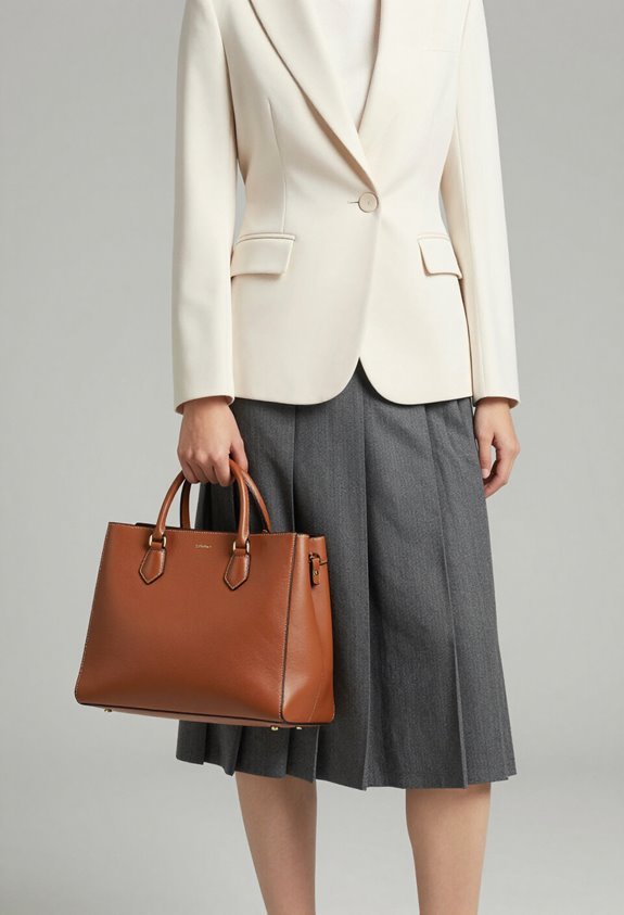 timeless structured leather totes