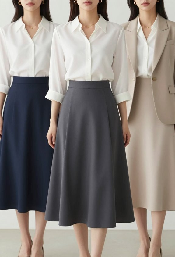 versatile a line midi outfits