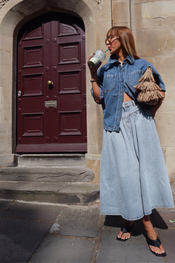 Denim on Denim With Two Different Washes